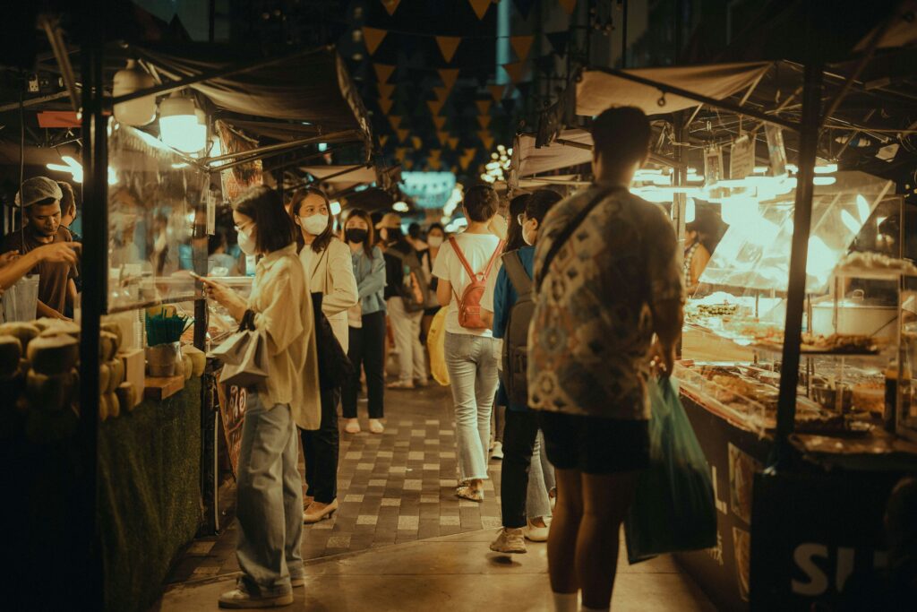 night street food bangkok